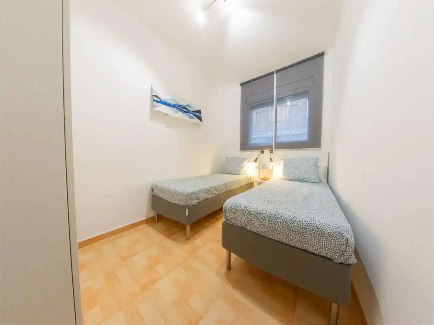 Schlafzimmer von Wohnung zur Miete in Cornellà de Llobregat mit Klimaanlage und Möbliert