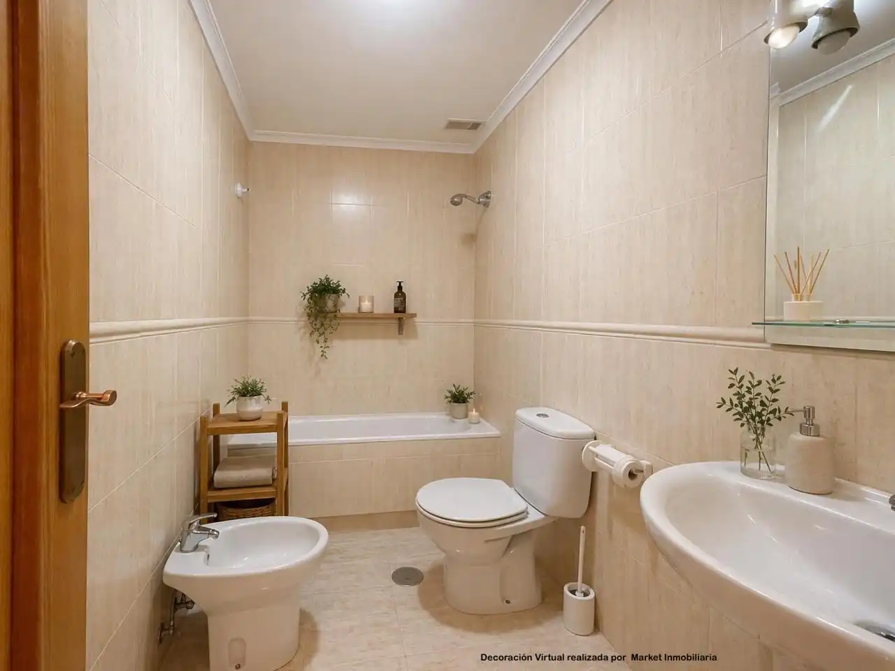 Baño de Casa adosada en venta en Santa Pola con Jardín privado, Terraza y Piscina