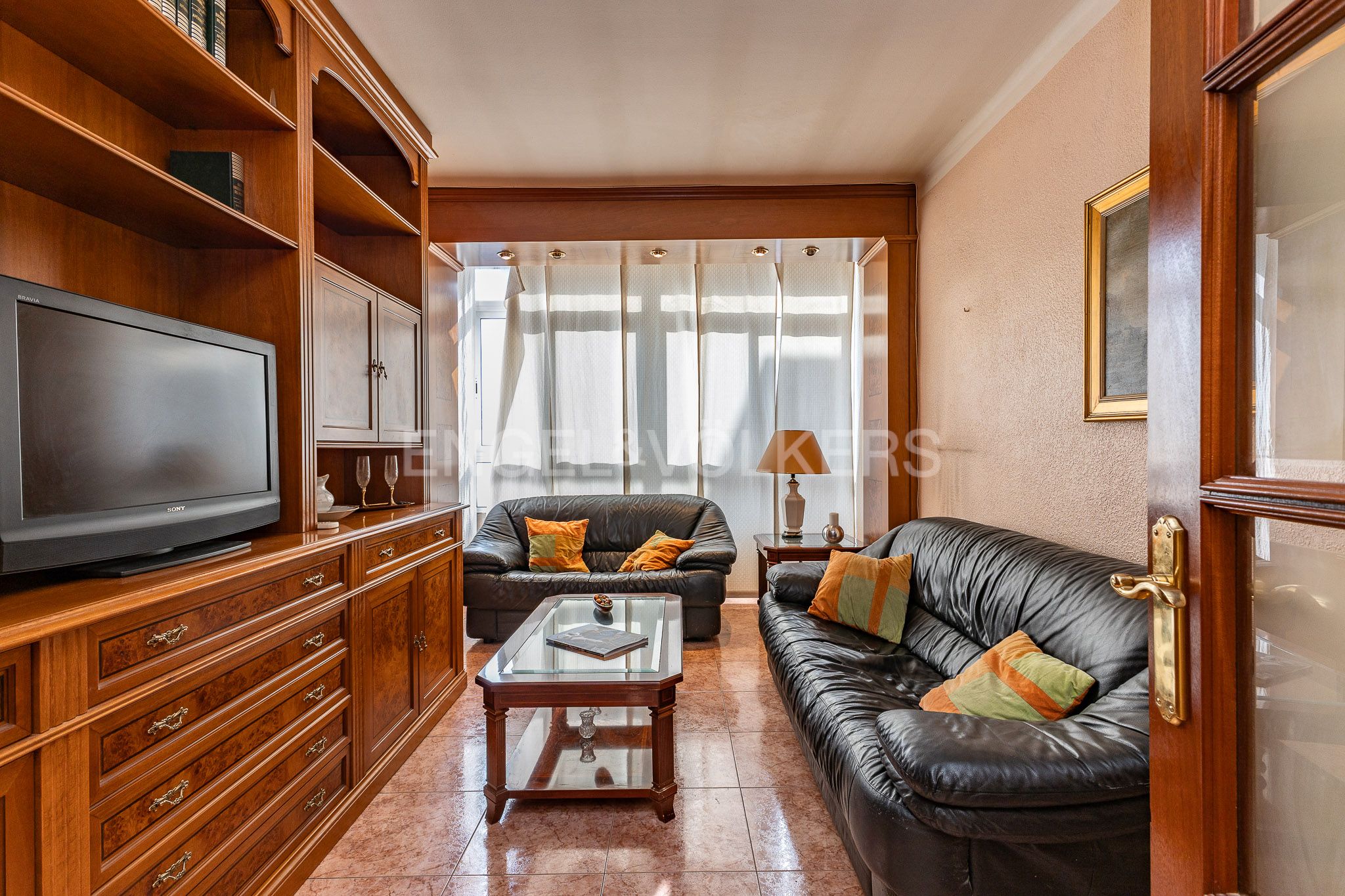 Sala d'estar de Apartament en venda en Sabadell amb Aire condicionat i Calefacció