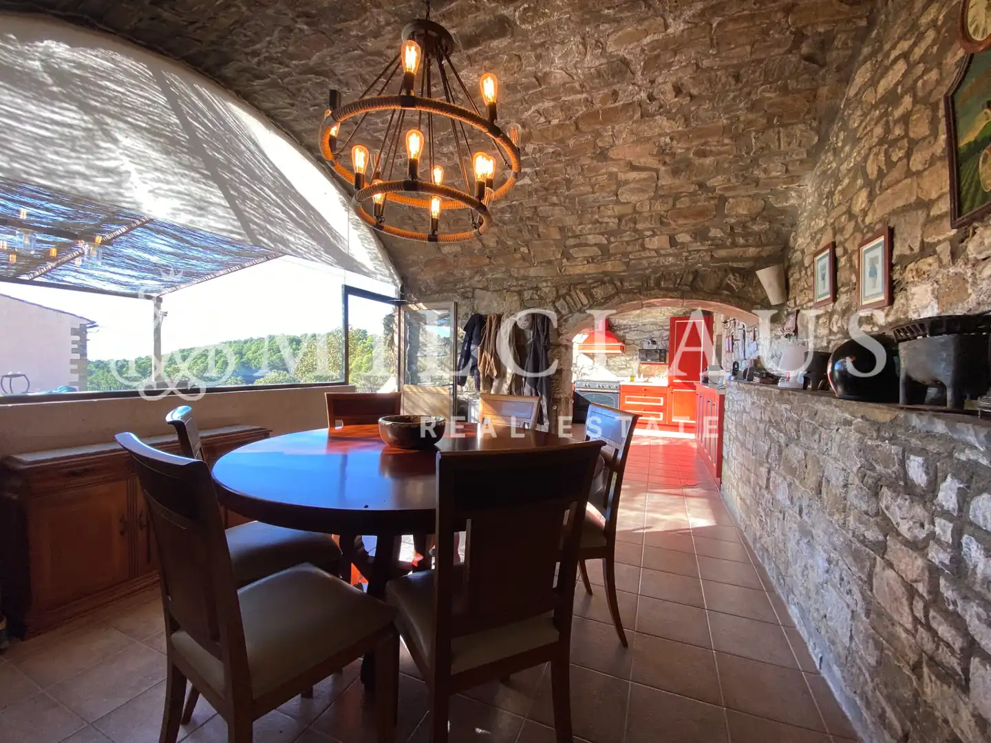 Menjador de Finca rústica en venda en Talamanca amb Aire condicionat, Calefacció i Jardí privat