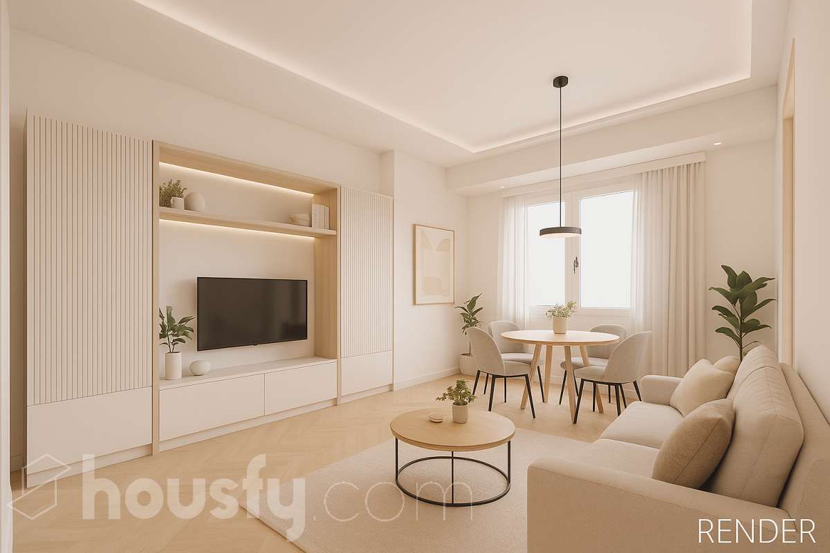 Living room of Flat for sale in  Barcelona Capital  with Parquet flooring