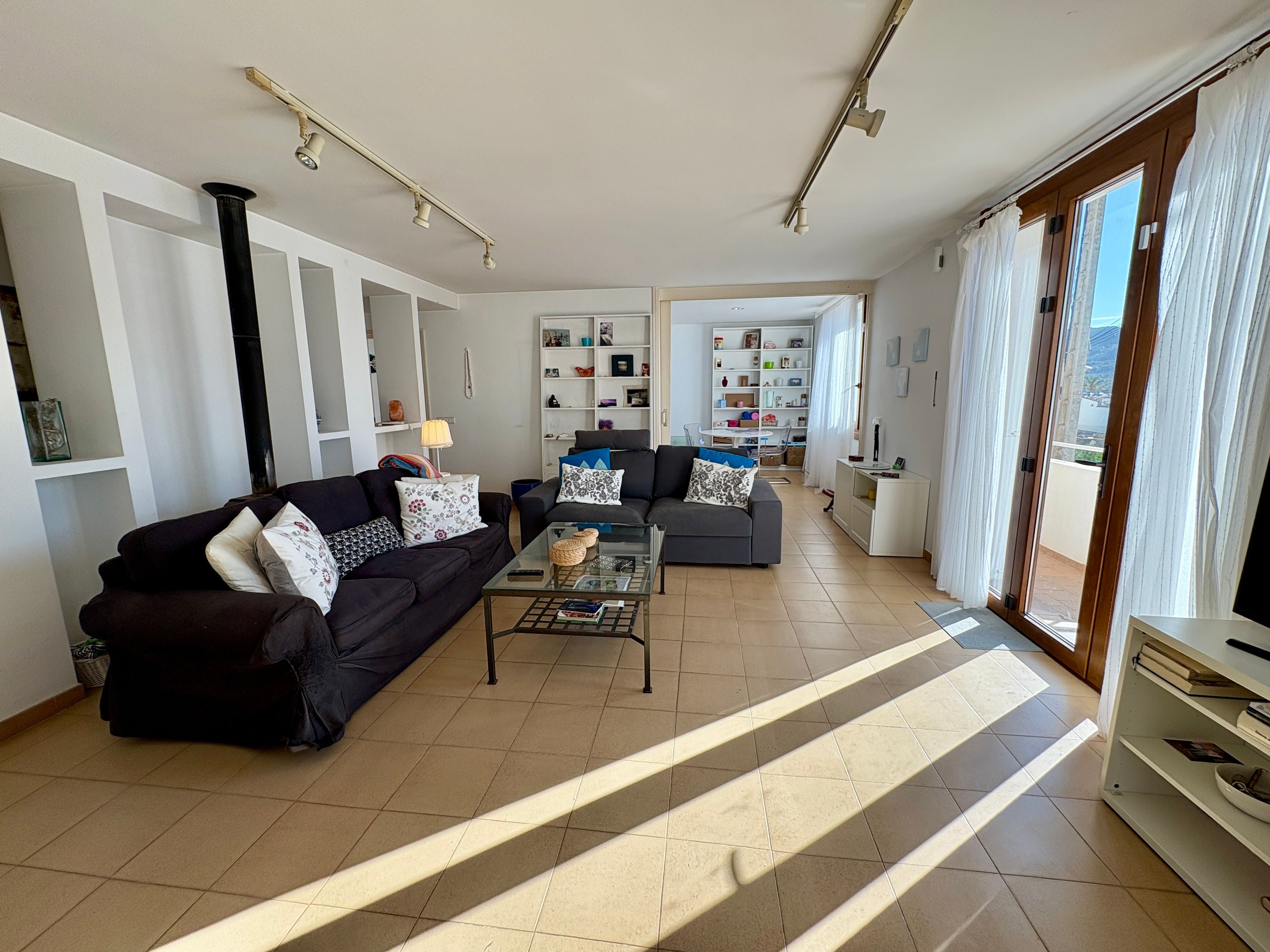 Sala d'estar de Apartament en venda en Andratx amb Aire condicionat, Terrassa i Traster