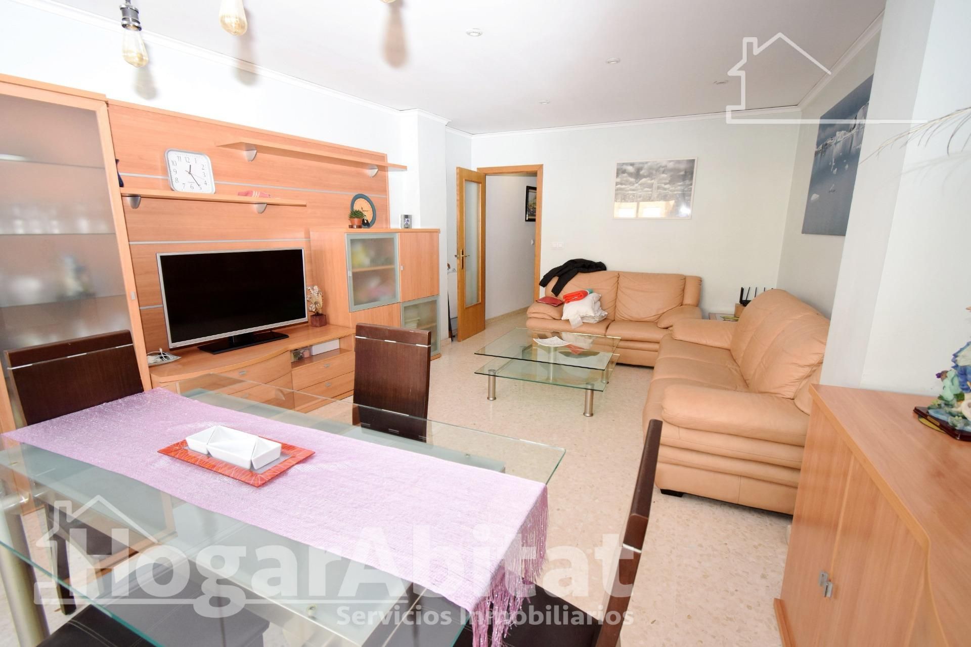 Living room of Flat for sale in Benetússer  with Terrace and Balcony