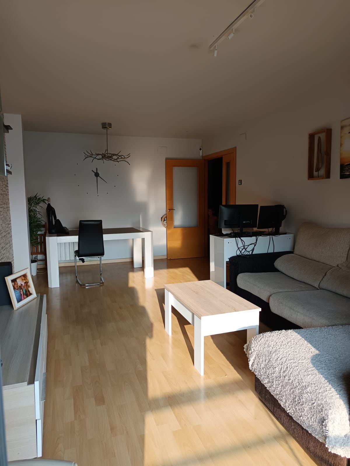 Sala d'estar de Pis en venda en  Lleida Capital amb Aire condicionat, Calefacció i Moblat