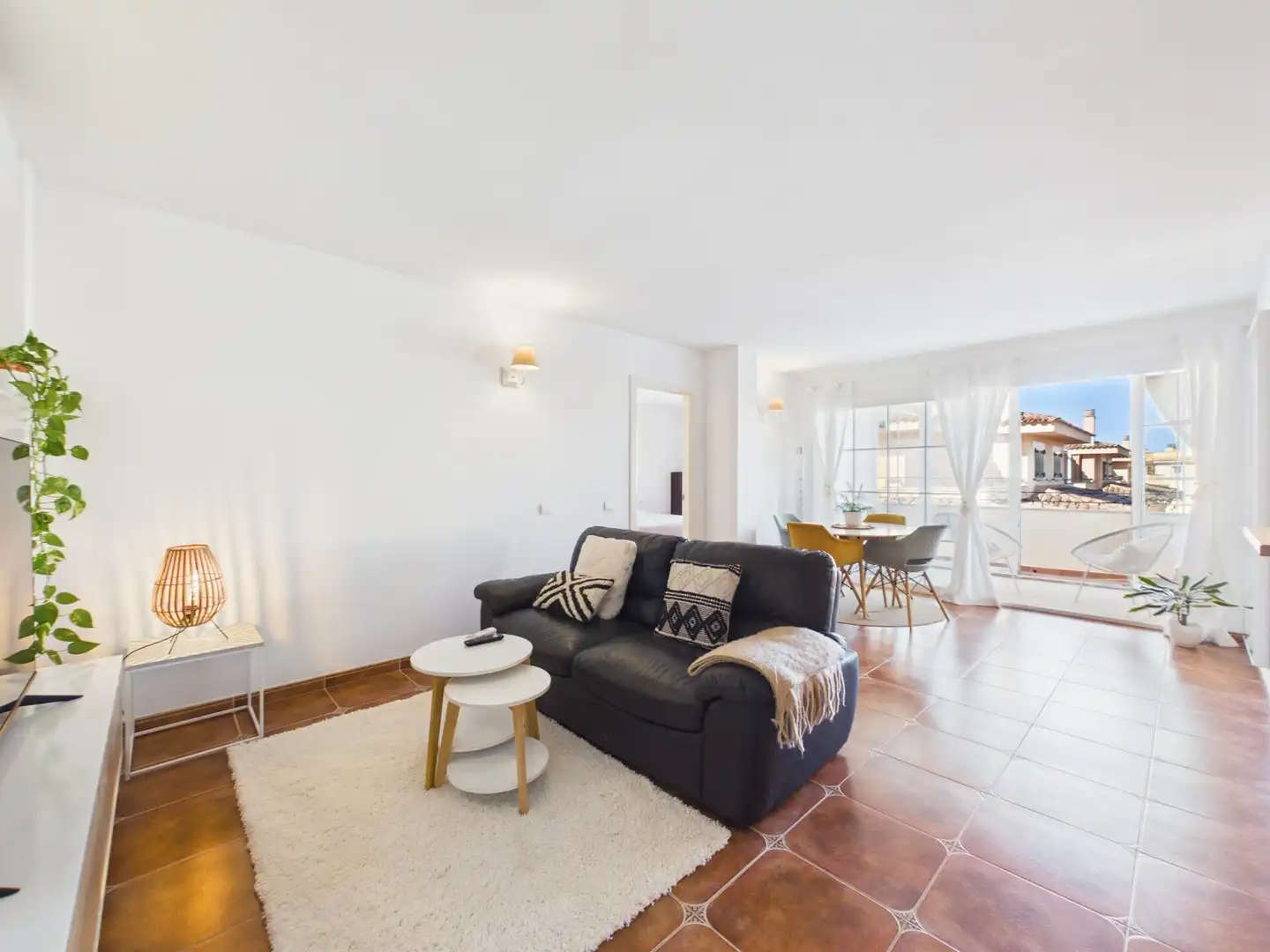 Sala d'estar de Àtic en venda en Llucmajor amb Aire condicionat, Terrassa i Moblat