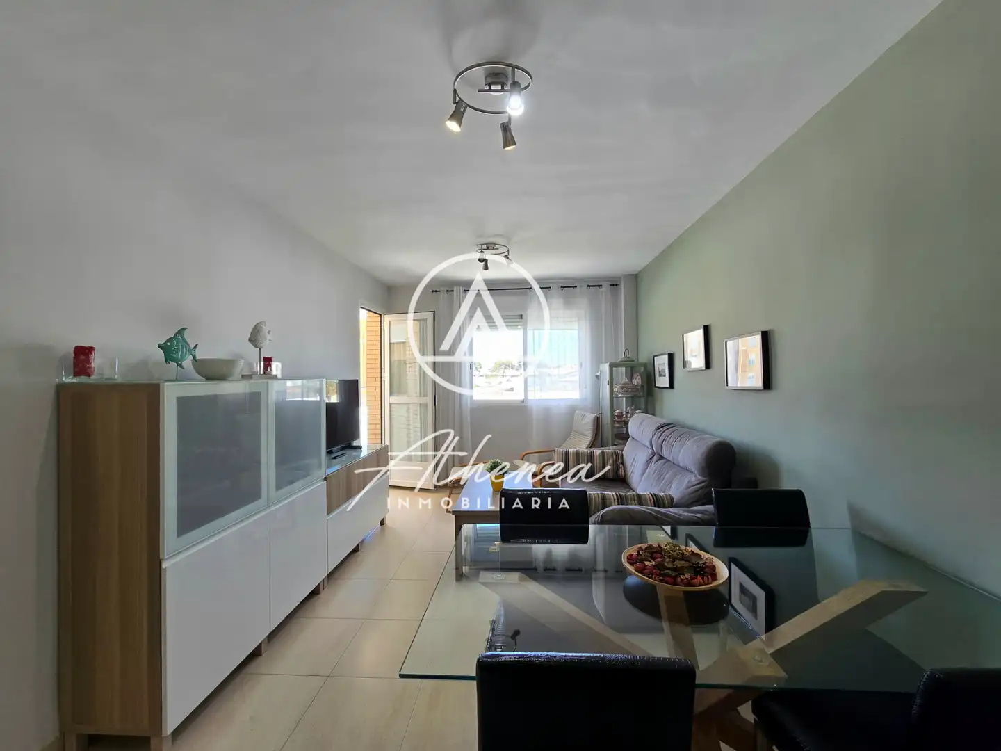 Sala de estar de Piso en venta en Roquetas de Mar con Aire acondicionado, Calefacción y Terraza