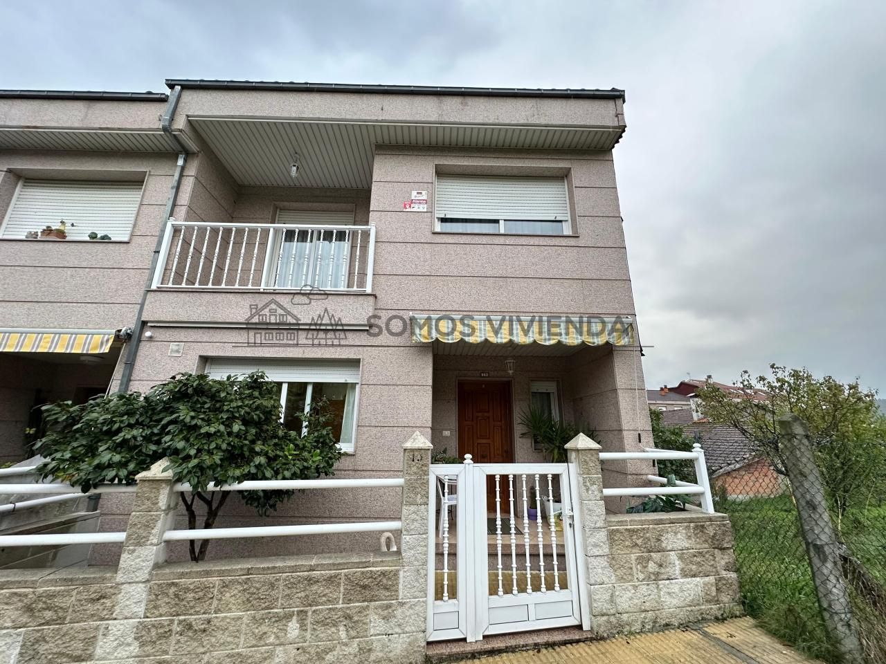 Exterior view of Single-family semi-detached for sale in Barbadás  with Heating, Private garden and Terrace