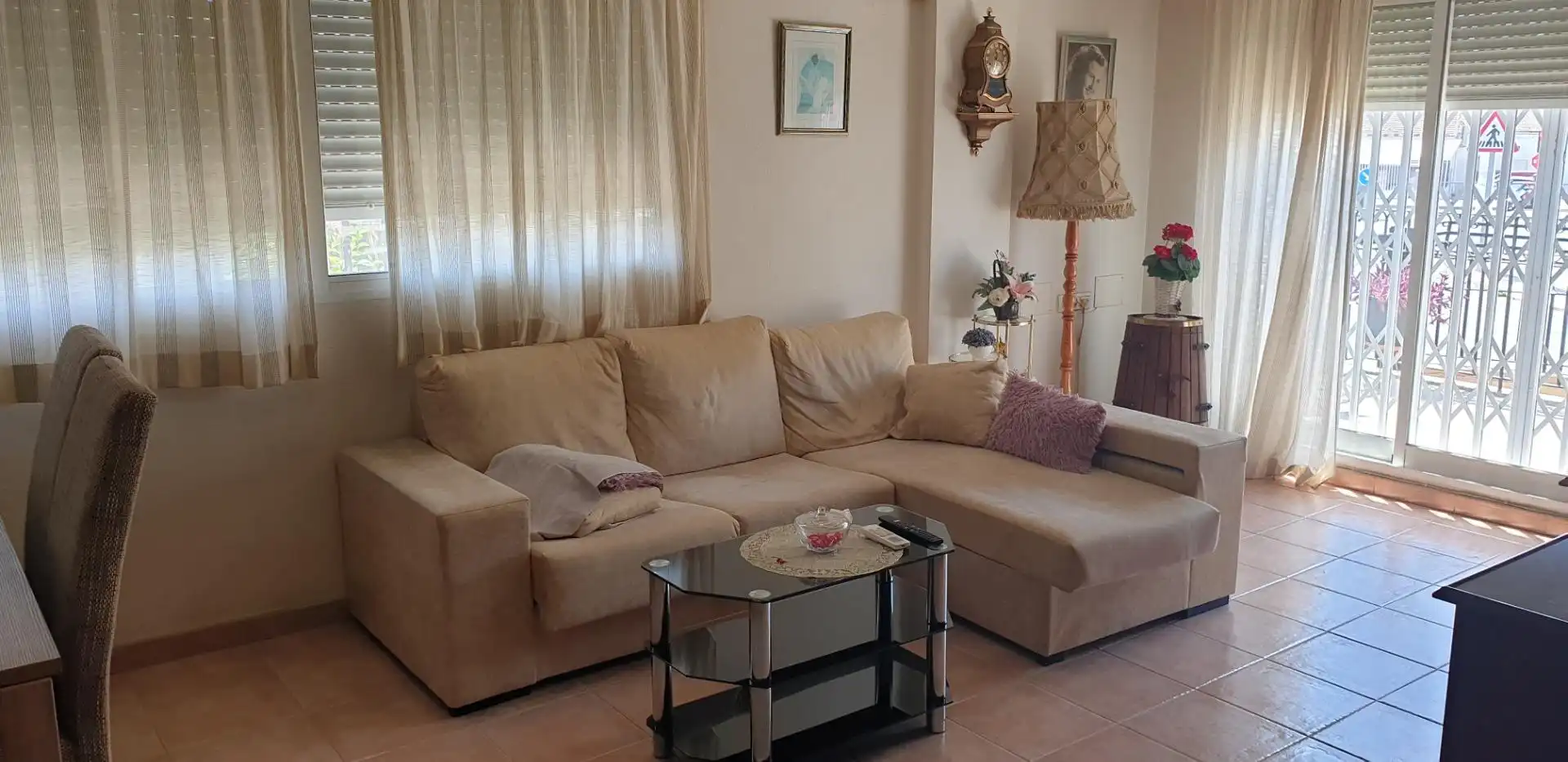 Sala d'estar de Pis de lloguer en Elche / Elx amb Aire condicionat, Calefacció i Terrassa