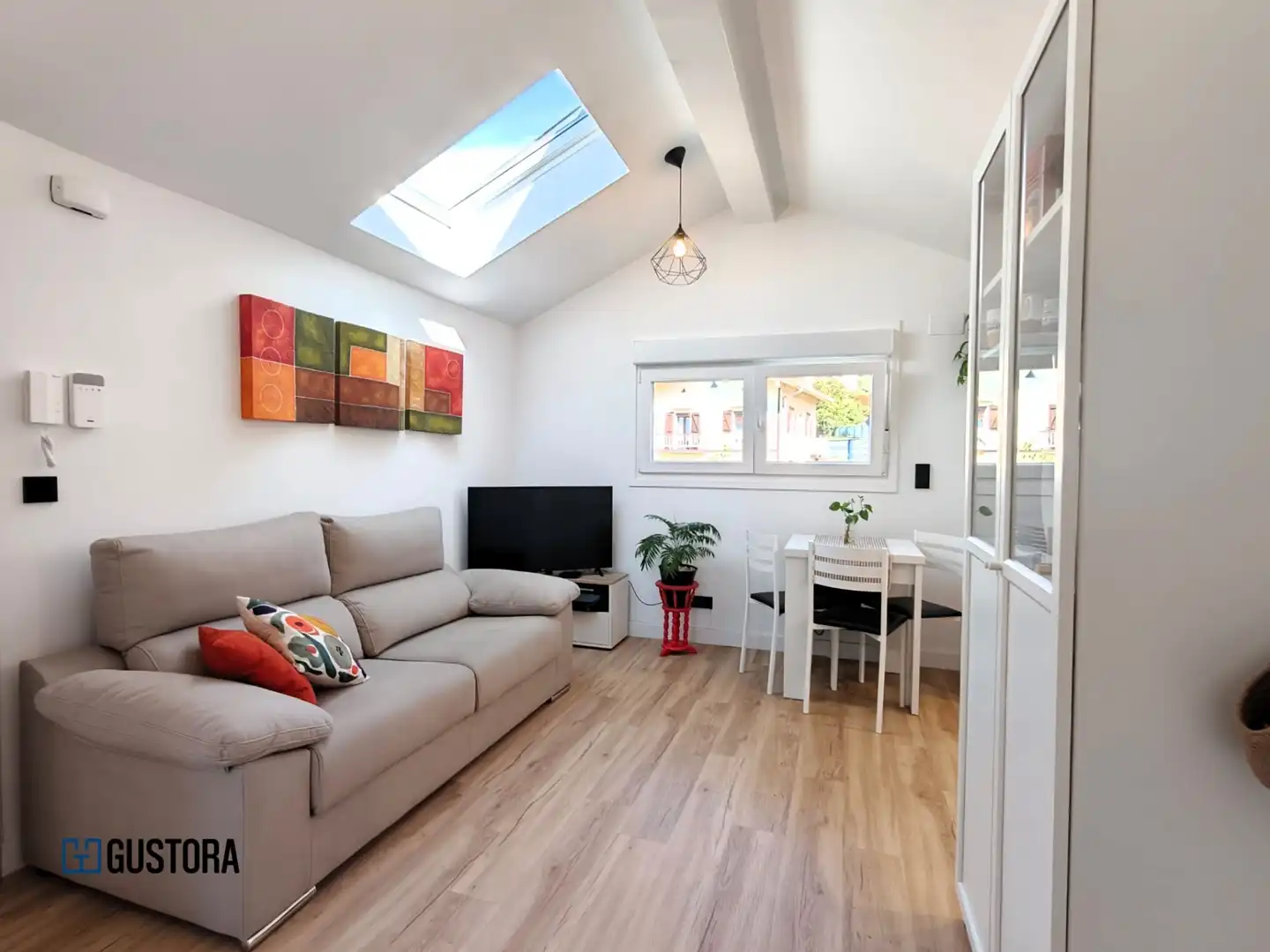 Living room of Attic for sale in Oiartzun  with Heating, Furnished and Oven