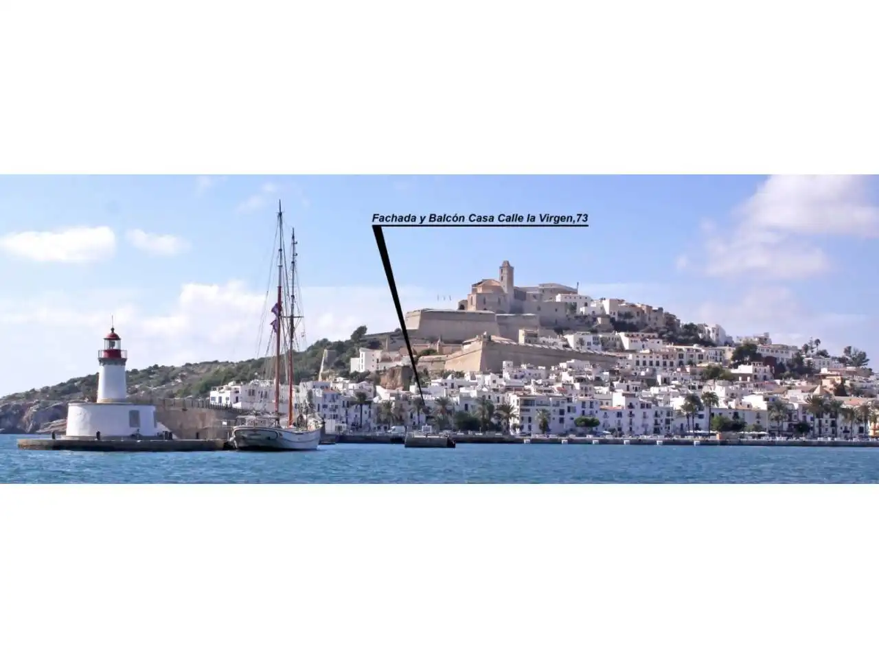 Außenansicht von Wohnung zum Verkauf in Eivissa mit Klimaanlage, Möbliert und Balkon