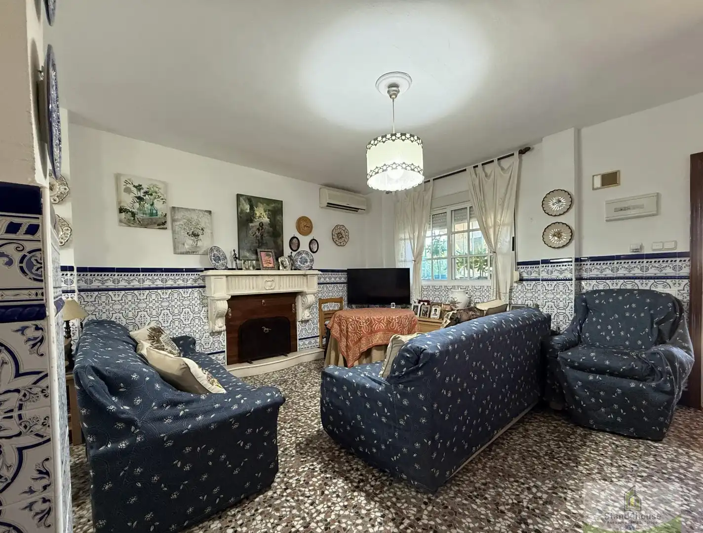 Sala de estar de Casa o chalet en venta en Bonares con Aire acondicionado, Calefacción y Terraza