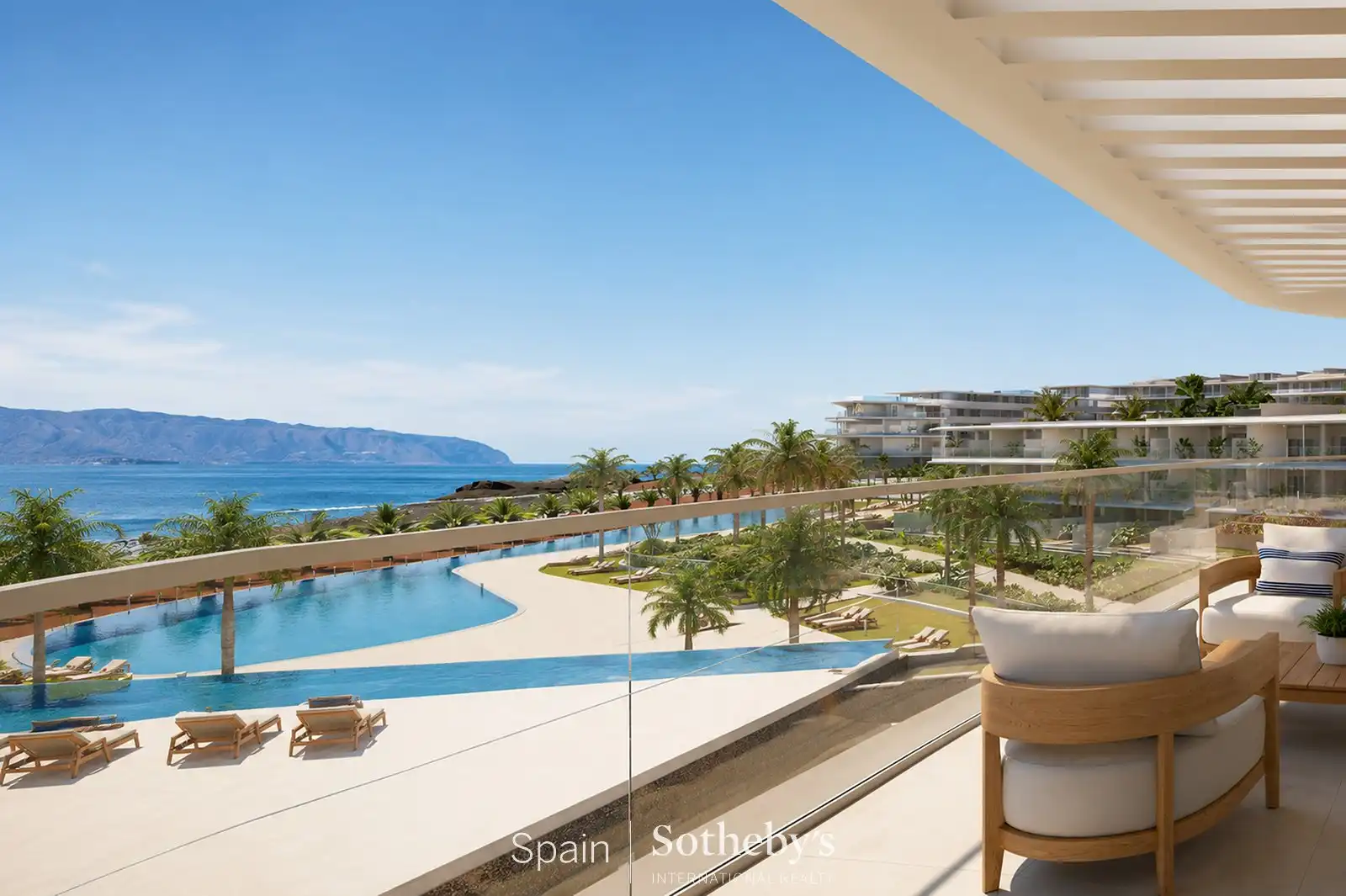 Terrace of Apartments for sale in Guía de Isora  with Air Conditioner, Private garden and Terrace