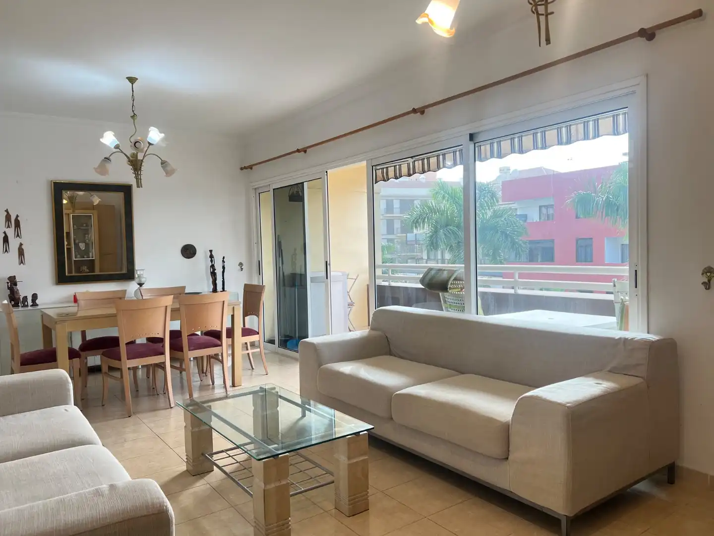 Sala de estar de Piso de alquiler en Puerto de la Cruz con Terraza y Piscina comunitaria