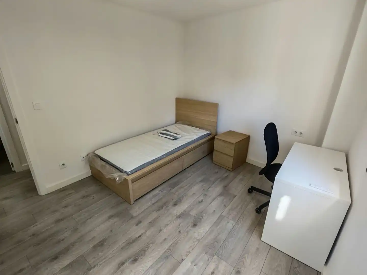 Schlafzimmer von Wohnung zur Miete in Murcia mit Klimaanlage, Heizung und Möbliert