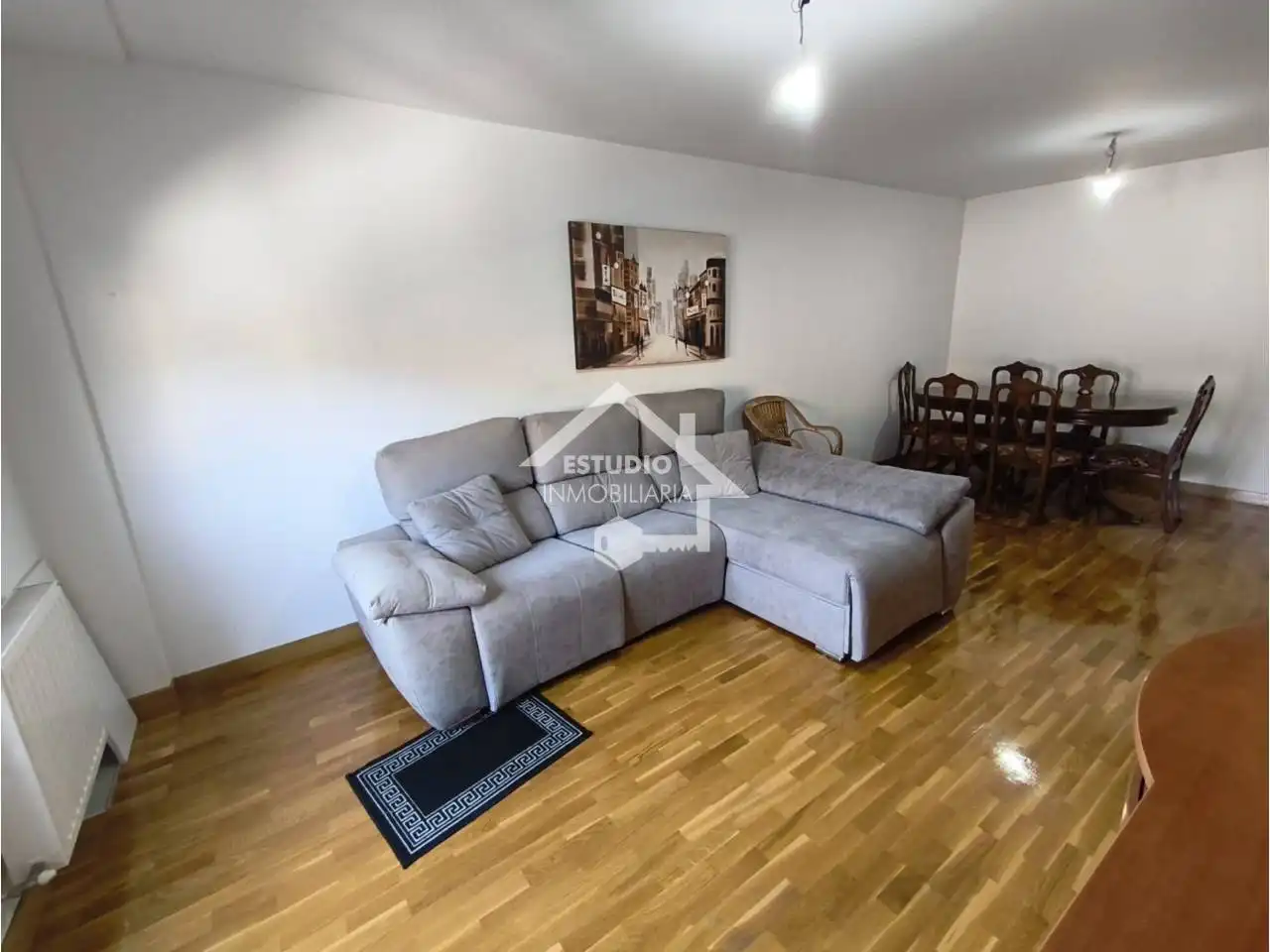 Sala de estar de Casa adosada en venta en Mendavia con Calefacción, Jardín privado y Parquet