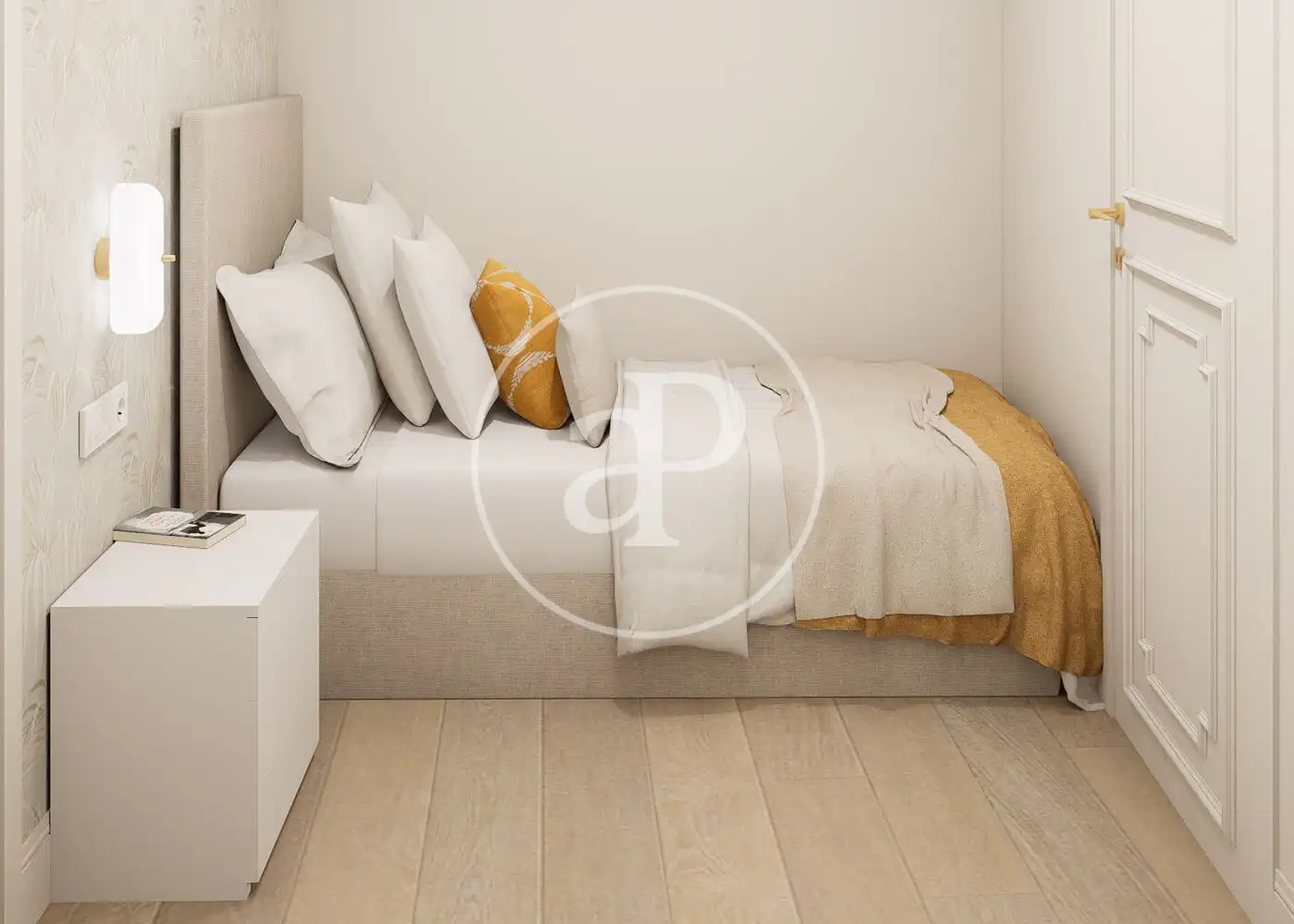 Bedroom of Flat for sale in Madrid  with Air Conditioner, Heating and Furnished