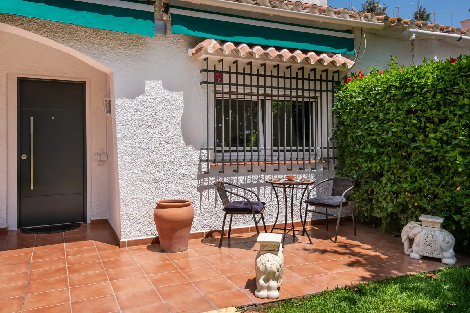 Jardí de Casa adosada en venda en Marbella amb Aire condicionat, Terrassa i Piscina