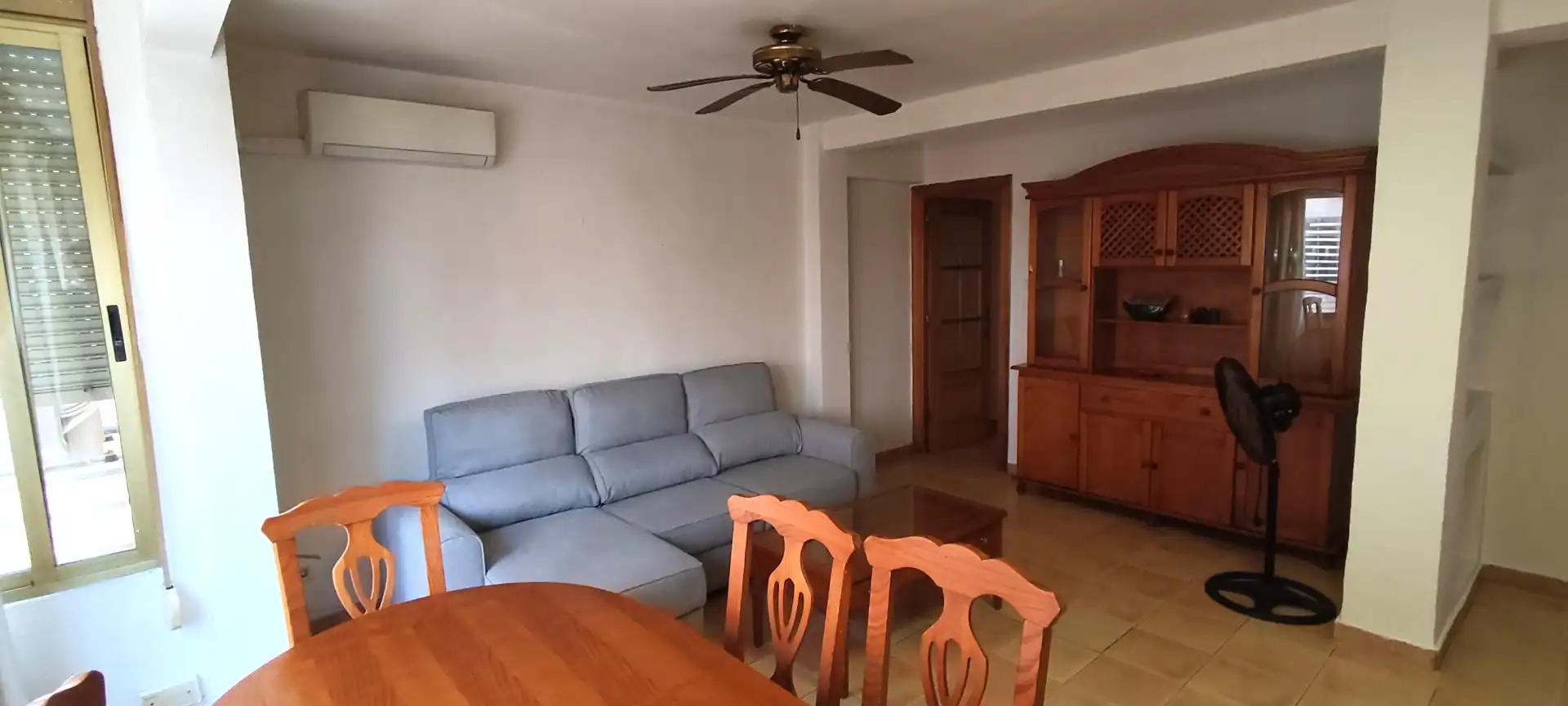 Living room of Flat for rent in Alicante / Alacant  with Air Conditioner, Furnished and Oven
