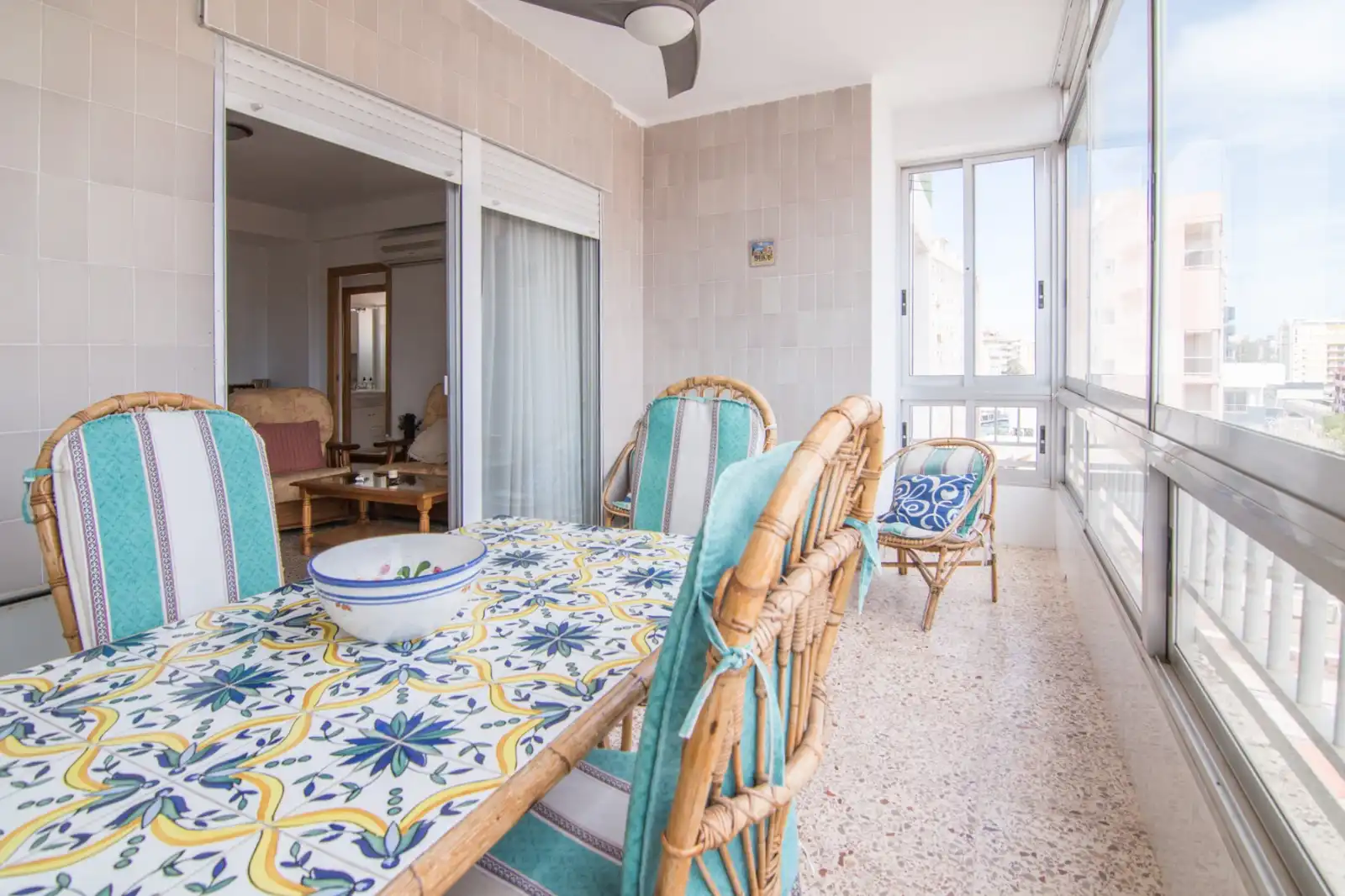 Terrassa de Apartament de lloguer en Gandia amb Aire condicionat, Terrassa i Moblat
