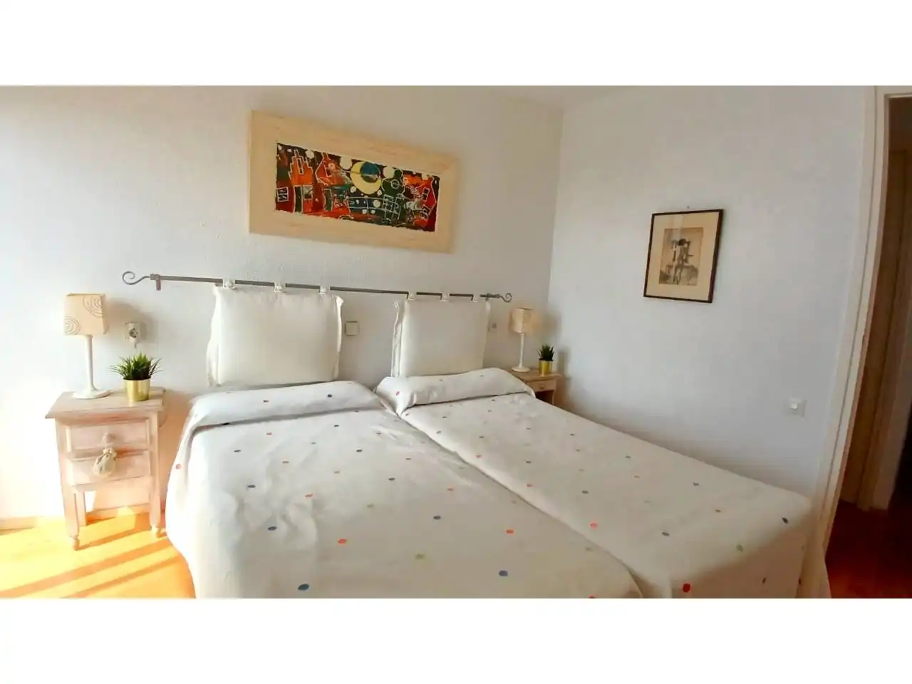 Dormitori de Apartament de lloguer en Cambrils amb Aire condicionat, Parquet i Terrassa