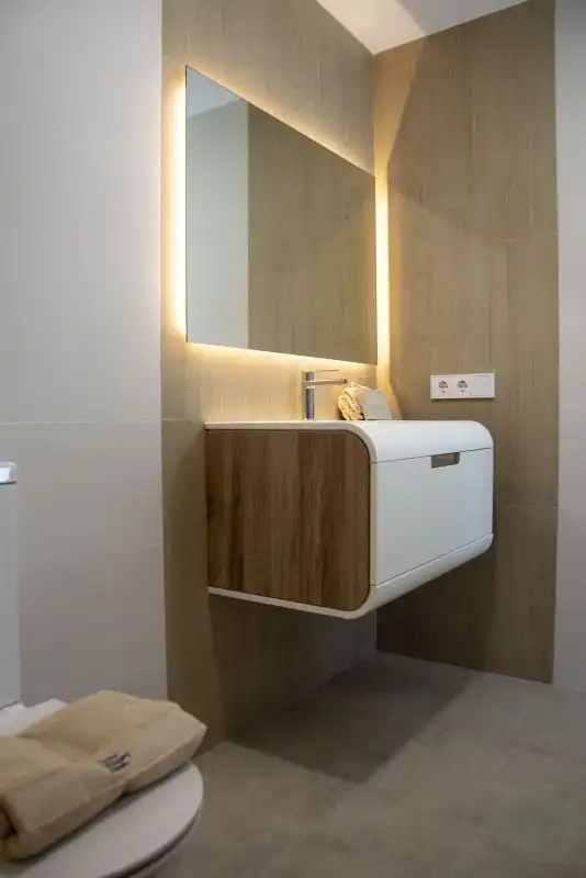 Baño de Apartamento en venta en Santa Pola con Aire acondicionado, Calefacción y Terraza