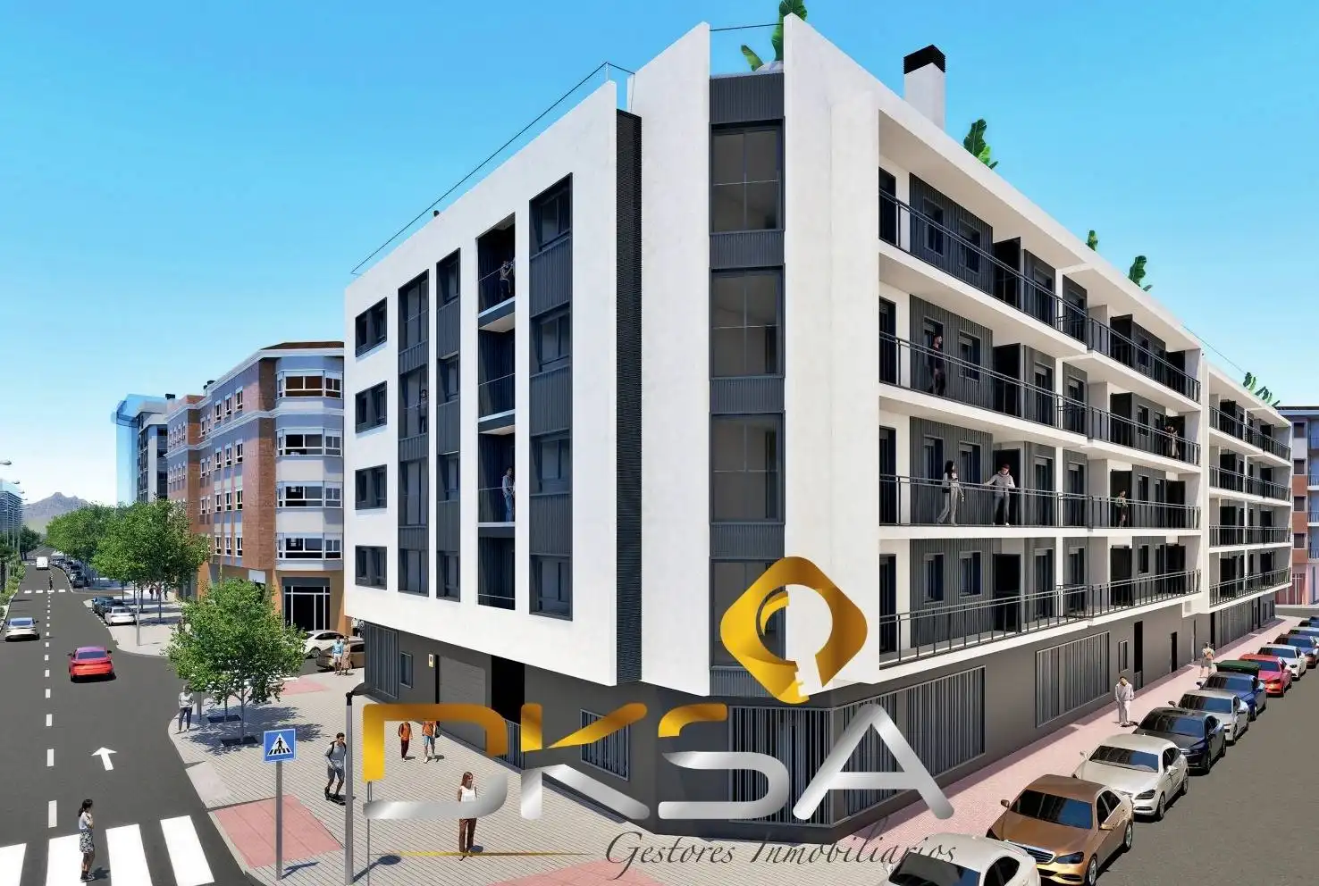 Vista exterior de Piso en venta en Castellón de la Plana / Castelló de la Plana con Aire acondicionado, Calefacción y Jardín privado