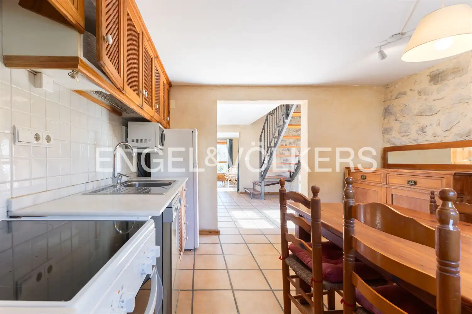 Cocina de Casa o chalet en venta en La Vall de Laguar con Calefacción, Jardín privado y Terraza