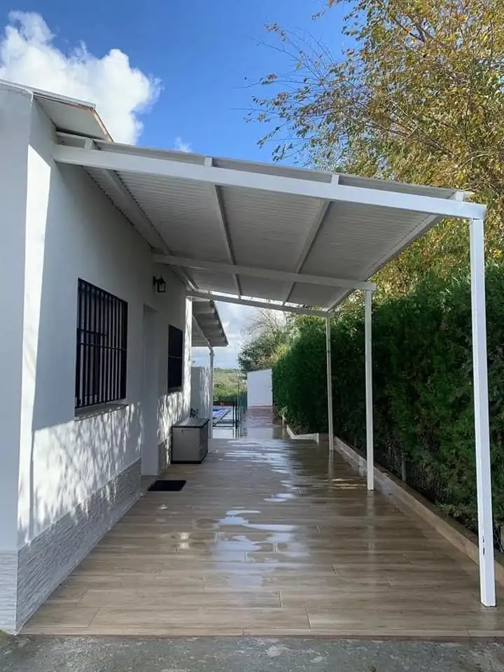 Terrace of Flat for sale in Lora del Río  with Air Conditioner, Heating and Swimming Pool