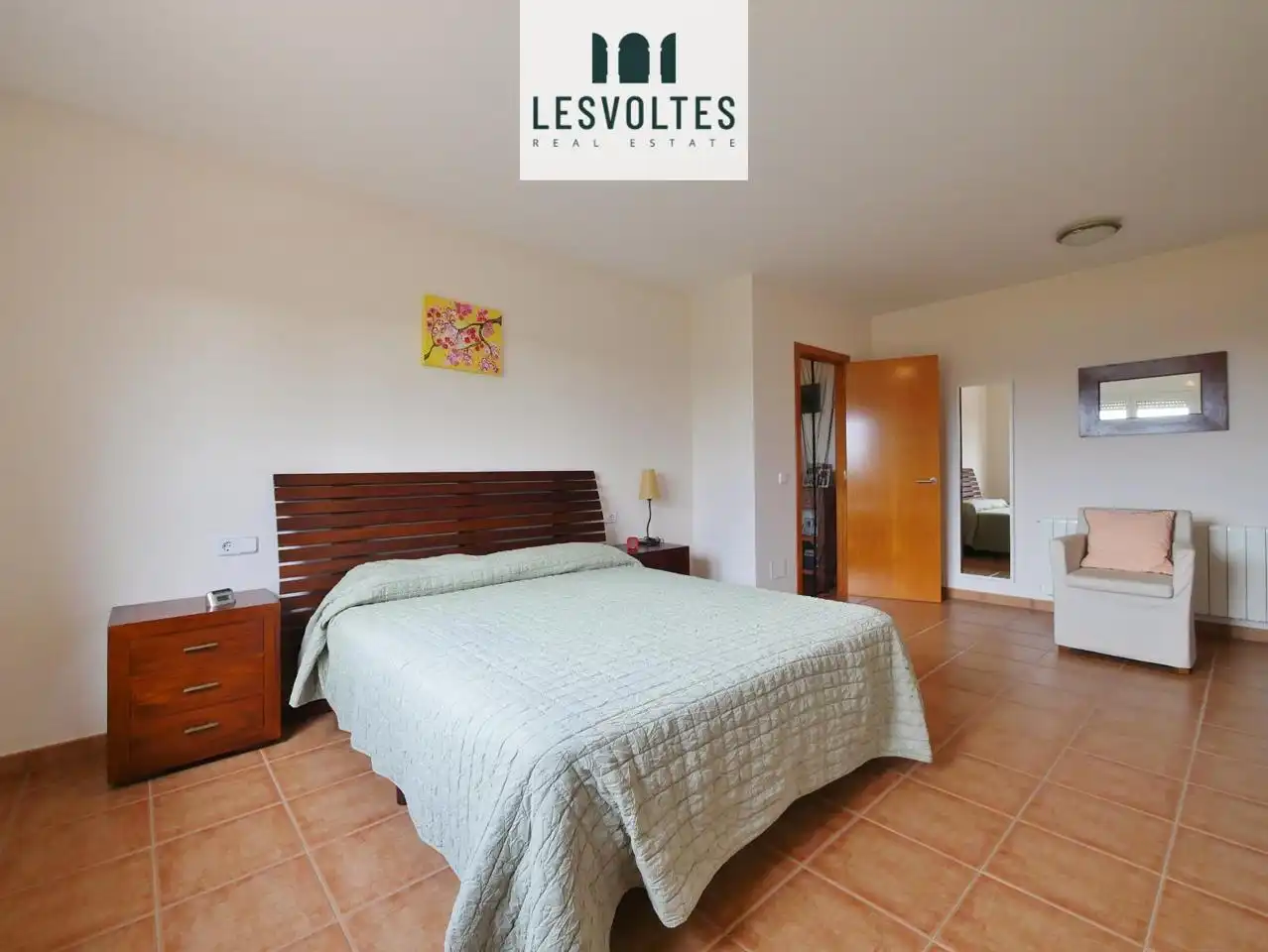 Schlafzimmer von Einfamilien-Reihenhaus zum Verkauf in Palafrugell mit Heizung, Privatgarten und Terrasse