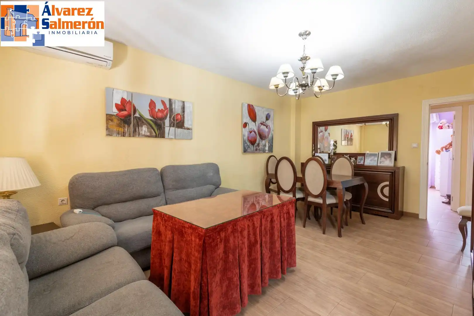Sala de estar de Casa o chalet en venta en Armilla con Aire acondicionado, Terraza y Trastero