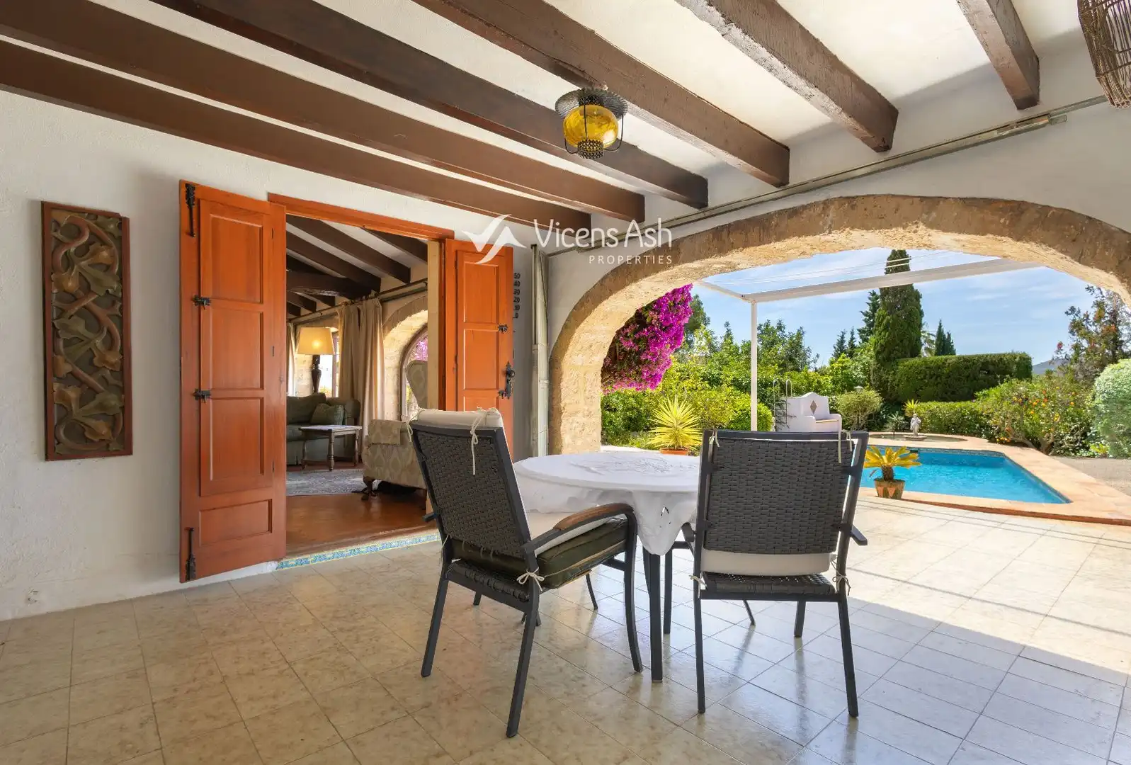 Terrace of Houses for sale in Jávea / Xàbia  with Storage room, Swimming Pool and Furnished