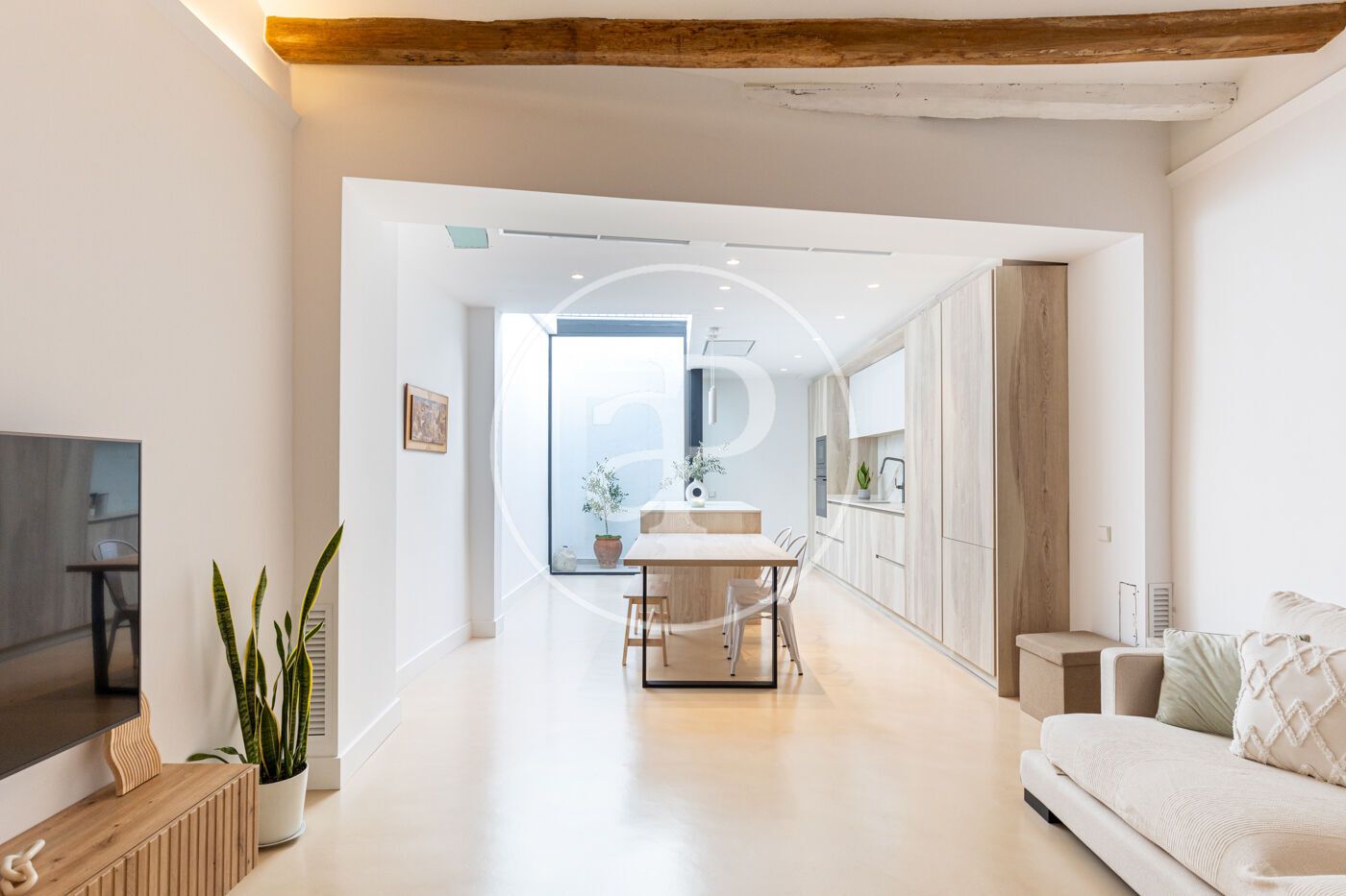 Living room of Single-family semi-detached for sale in Sabadell  with Air Conditioner, Heating and Terrace