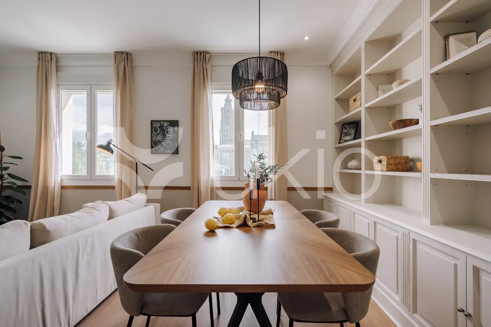 Esszimmer von Wohnungen zur Miete in Madrid mit Klimaanlage, Heizung und Terrasse