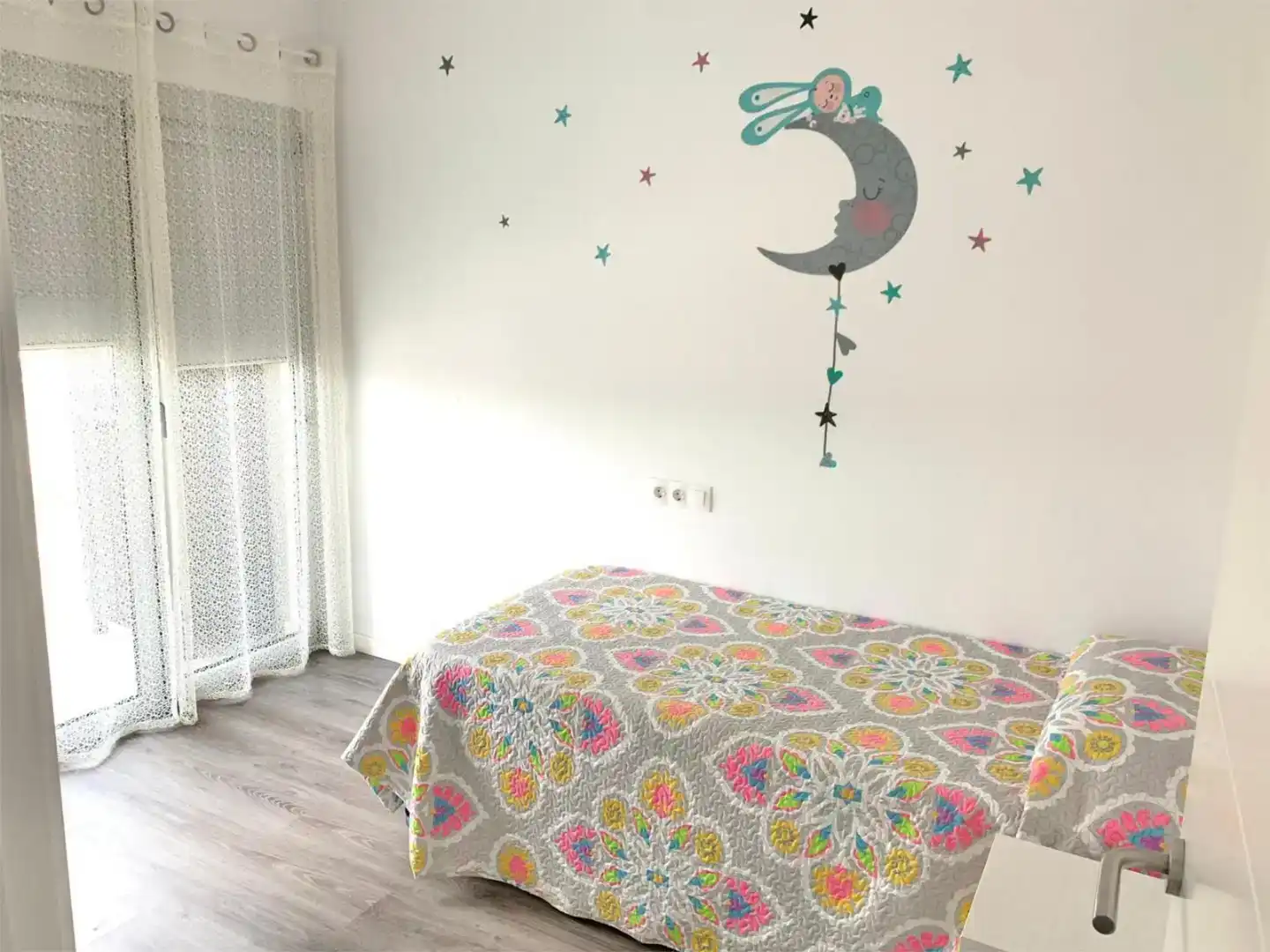 Schlafzimmer von Wohnung zur Miete in Calpe / Calp mit Klimaanlage, Schwimmbad und Balkon