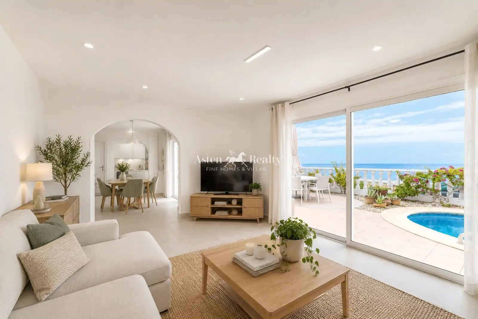 Sala de estar de Casa o chalet en venta en Santiago del Teide con Terraza, Piscina y Amueblado