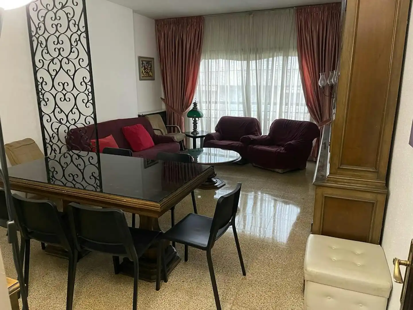 Wohnzimmer von Wohnung zur untervermieten in Barcelona mit Heizung, Möbliert und Waschmaschine