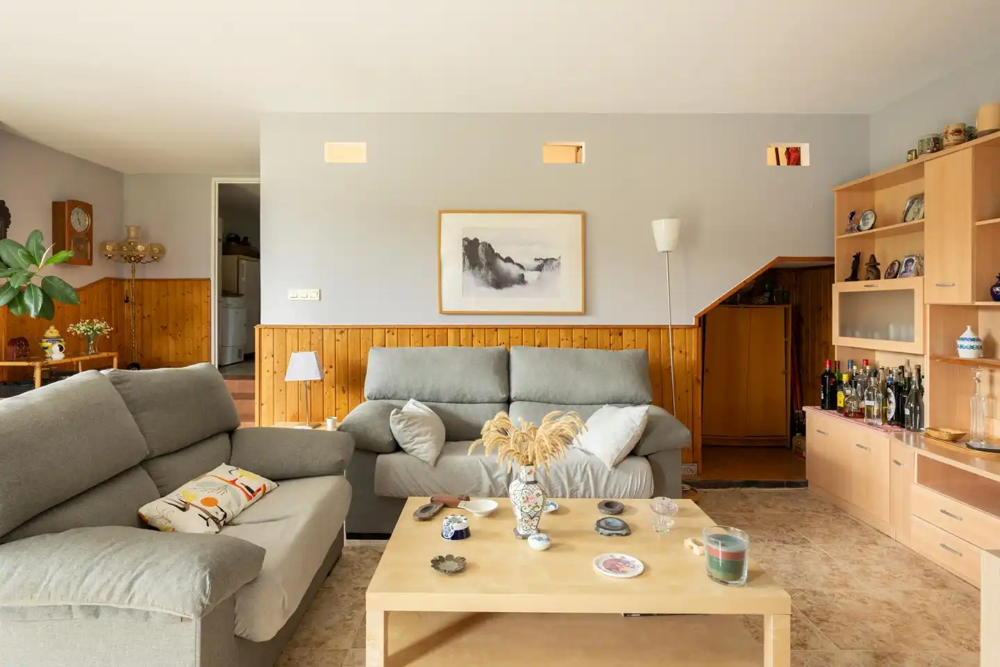 Living room of Houses for sale in Bergondo  with Heating, Private garden and Swimming Pool