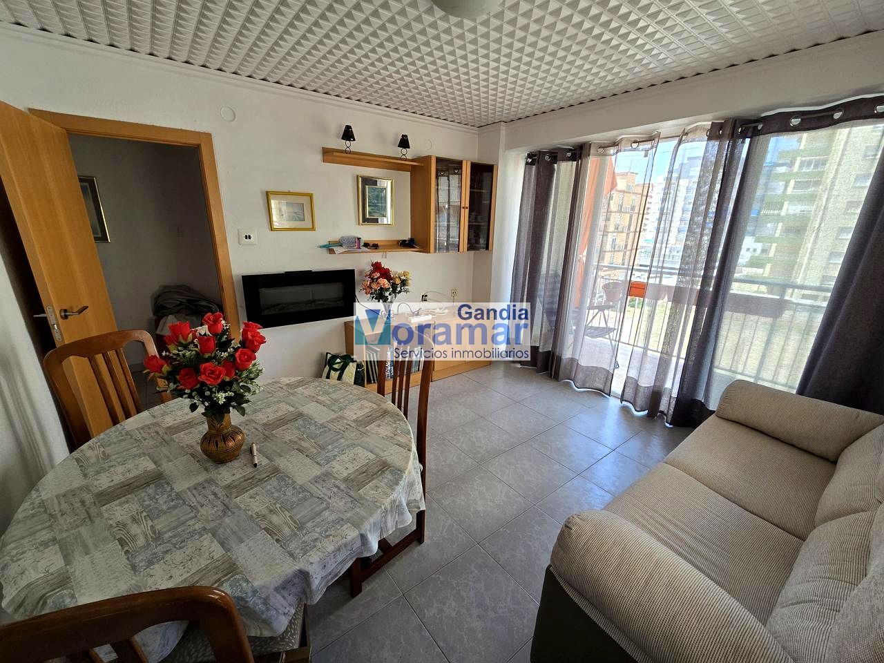 Bedroom of Apartment for sale in Gandia  with Terrace and Furnished