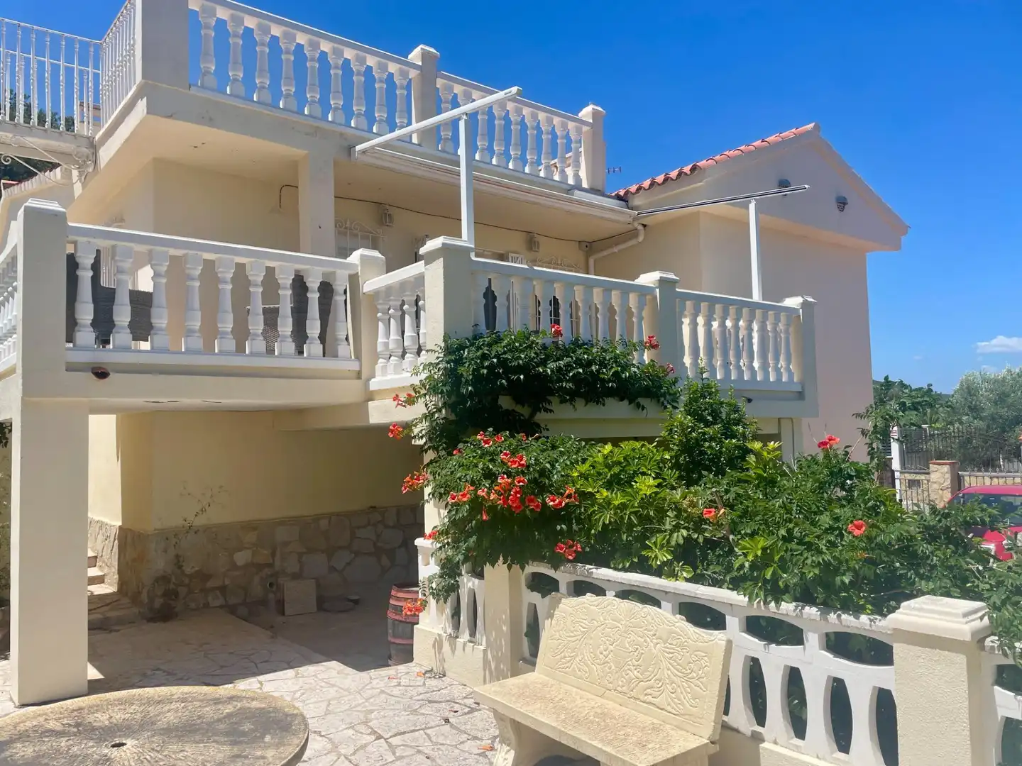 Vista exterior de Casa o chalet en venta en Peñíscola / Peníscola con Aire acondicionado, Jardín privado y Terraza
