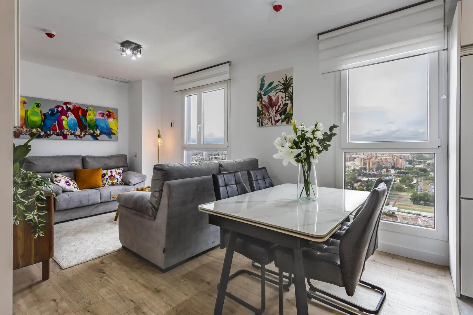 Wohnzimmer von Wohnung zum Verkauf in Málaga mit Schwimmbad und Gemeinschaftspool