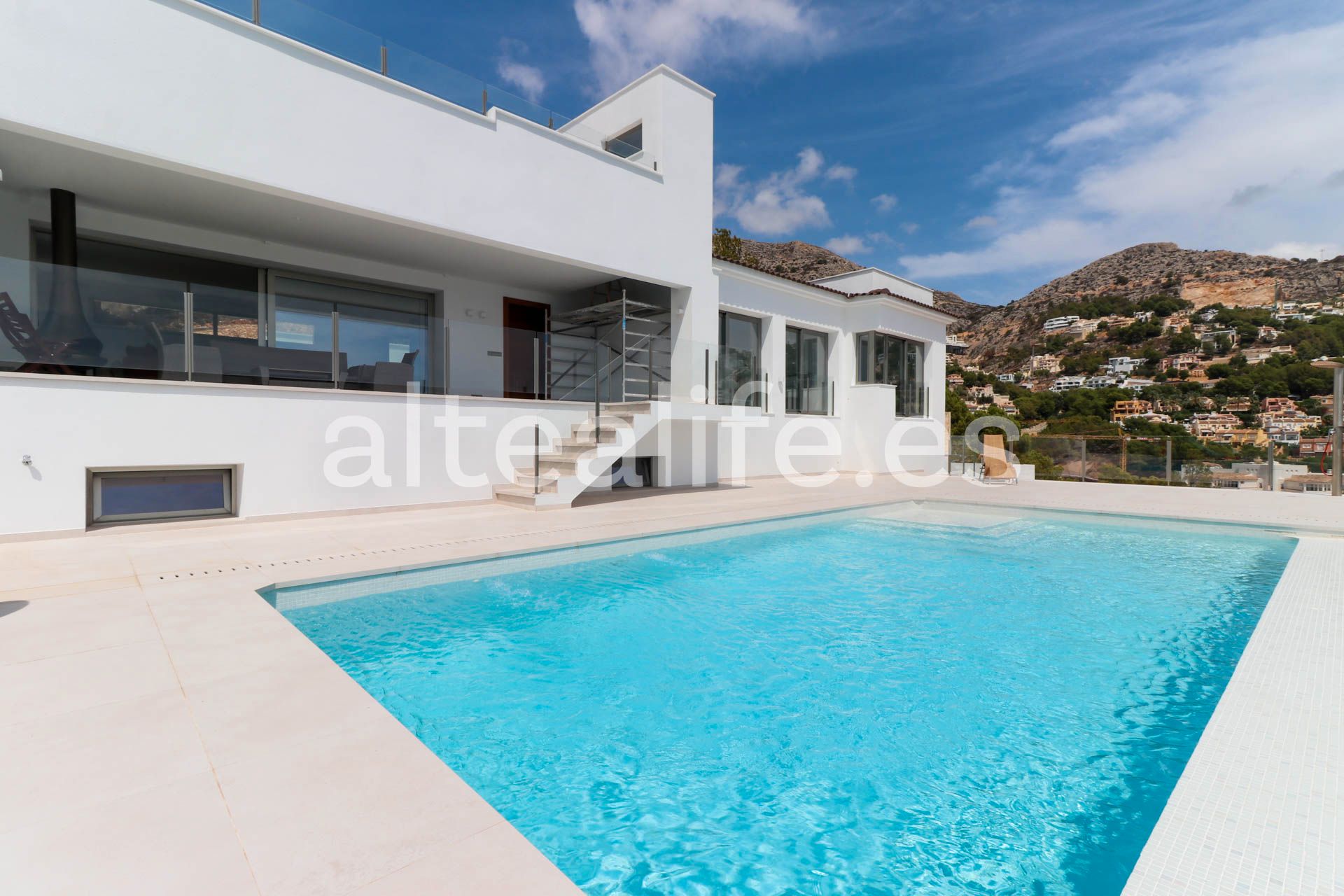 Vista exterior de Casa o chalet en venta en Altea con Aire acondicionado, Jardín privado y Terraza