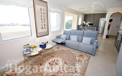 Living room of Flat for sale in Burriana / Borriana  with Air Conditioner, Heating and Terrace