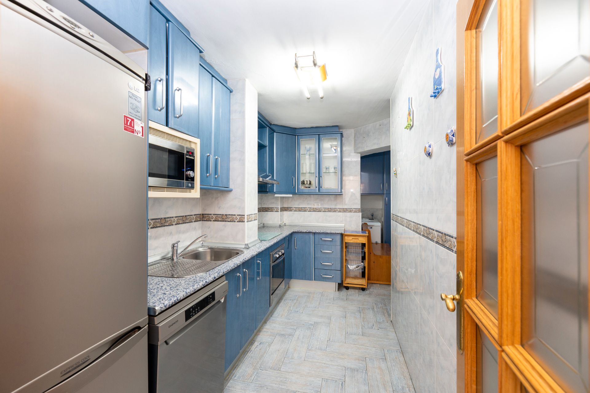 Cuina de Pis de lloguer en  Granada Capital amb Aire condicionat, Calefacció i Moblat