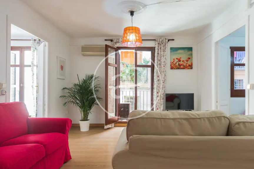 Sala d'estar de Pis de lloguer en  Valencia Capital amb Aire condicionat, Calefacció i Terrassa