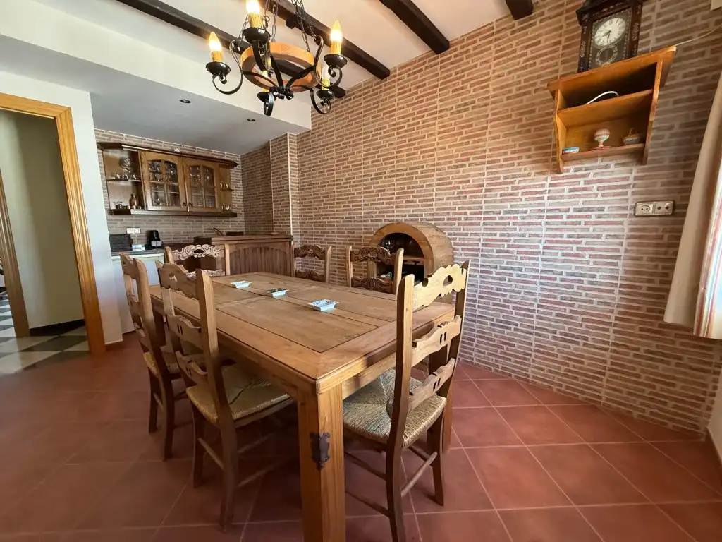 Dining room of Houses for sale in Zafarraya  with Terrace, Storage room and Furnished