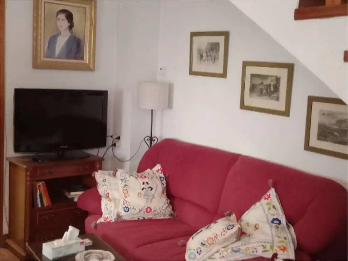 Sala d'estar de Casa adosada en venda en Landete