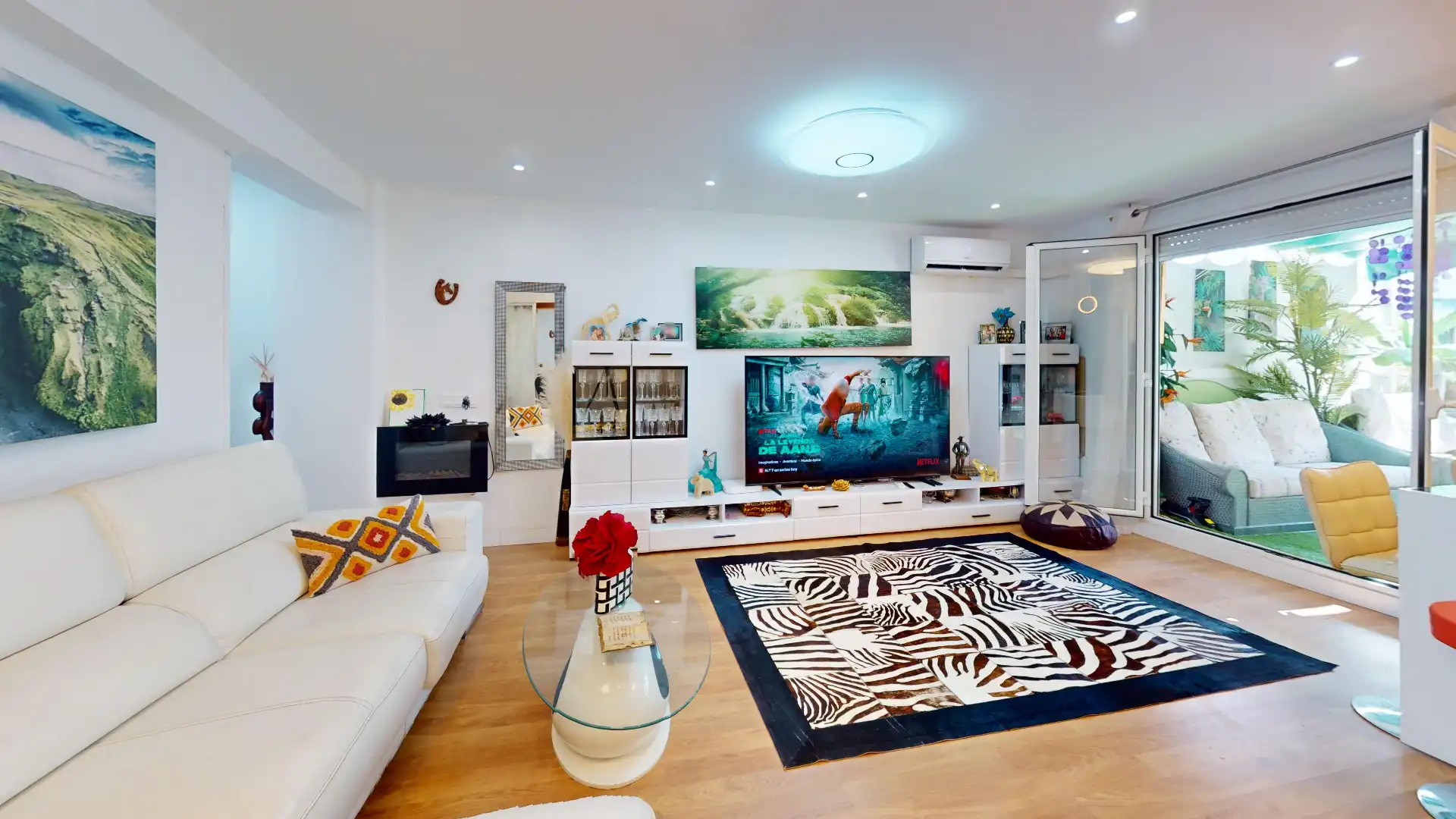 Living room of Flat for sale in Alicante / Alacant  with Air Conditioner, Private garden and Terrace