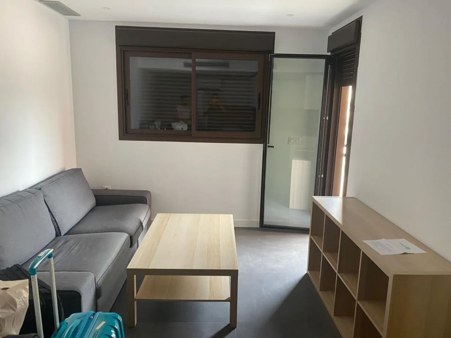 Sala d'estar de Apartament de lloguer en  Murcia Capital amb Aire condicionat, Calefacció i Moblat