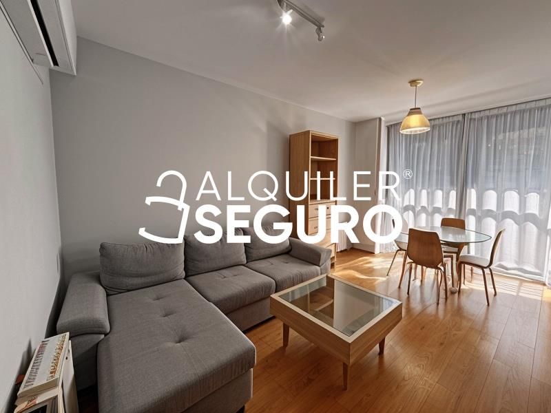 Living room of Flat to rent in  Madrid Capital  with Air Conditioner, Heating and Furnished