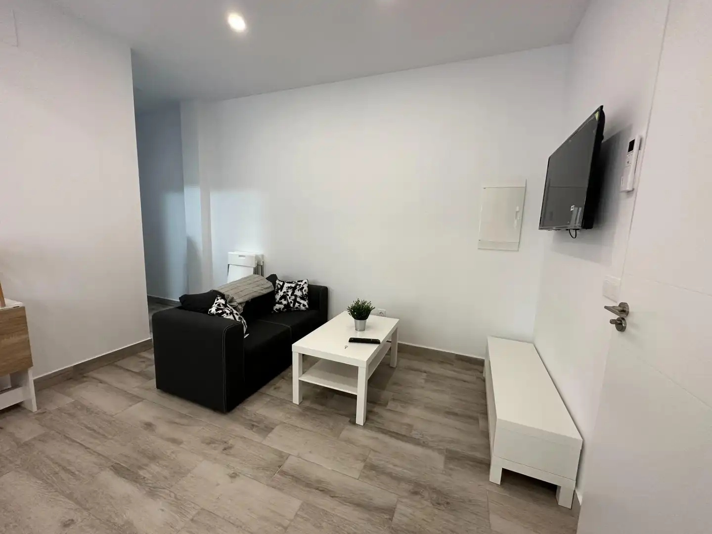 Sala d'estar de Apartament de lloguer en Sevilla amb Aire condicionat i Moblat